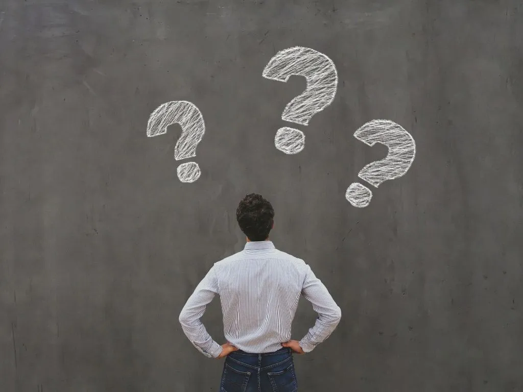 a person having questions